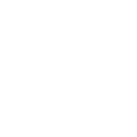 tiktok round white icon